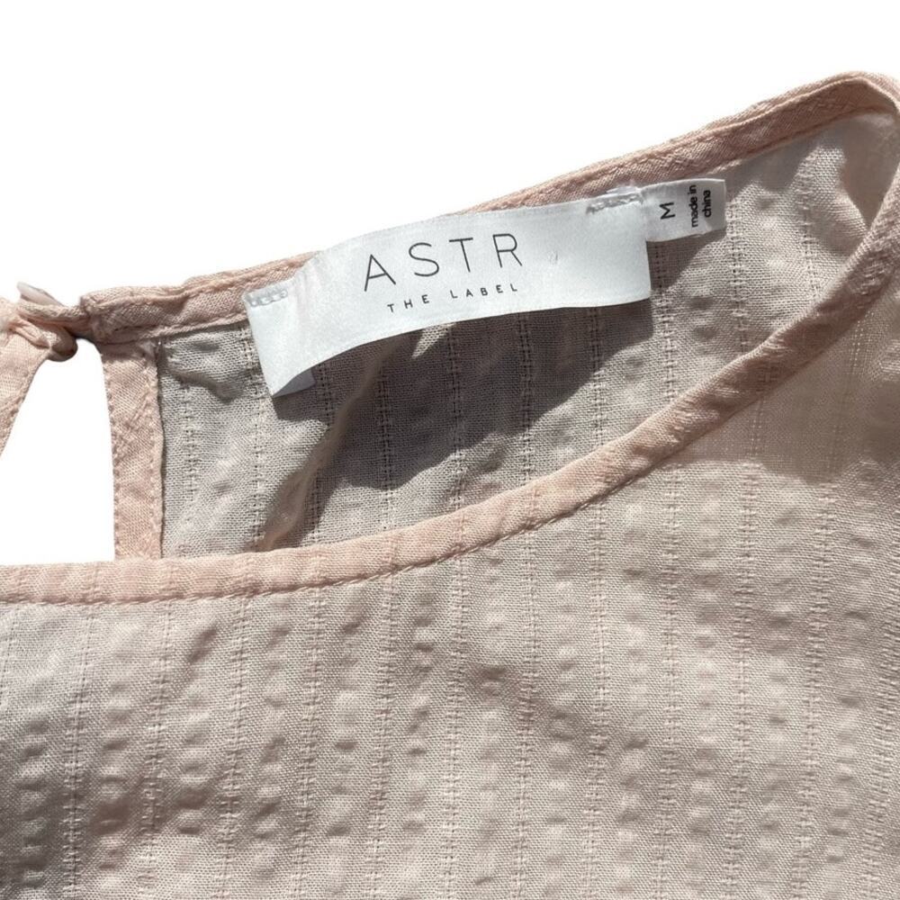 ASTR the Label Blush Pink Ruffle Bell Sleeve Faux Wrap Mini Dress - Size Medium - Picture 7 of 12